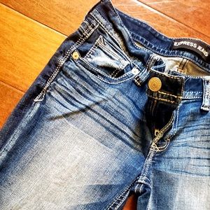 Boot Cut Vintage wash blue Jeans